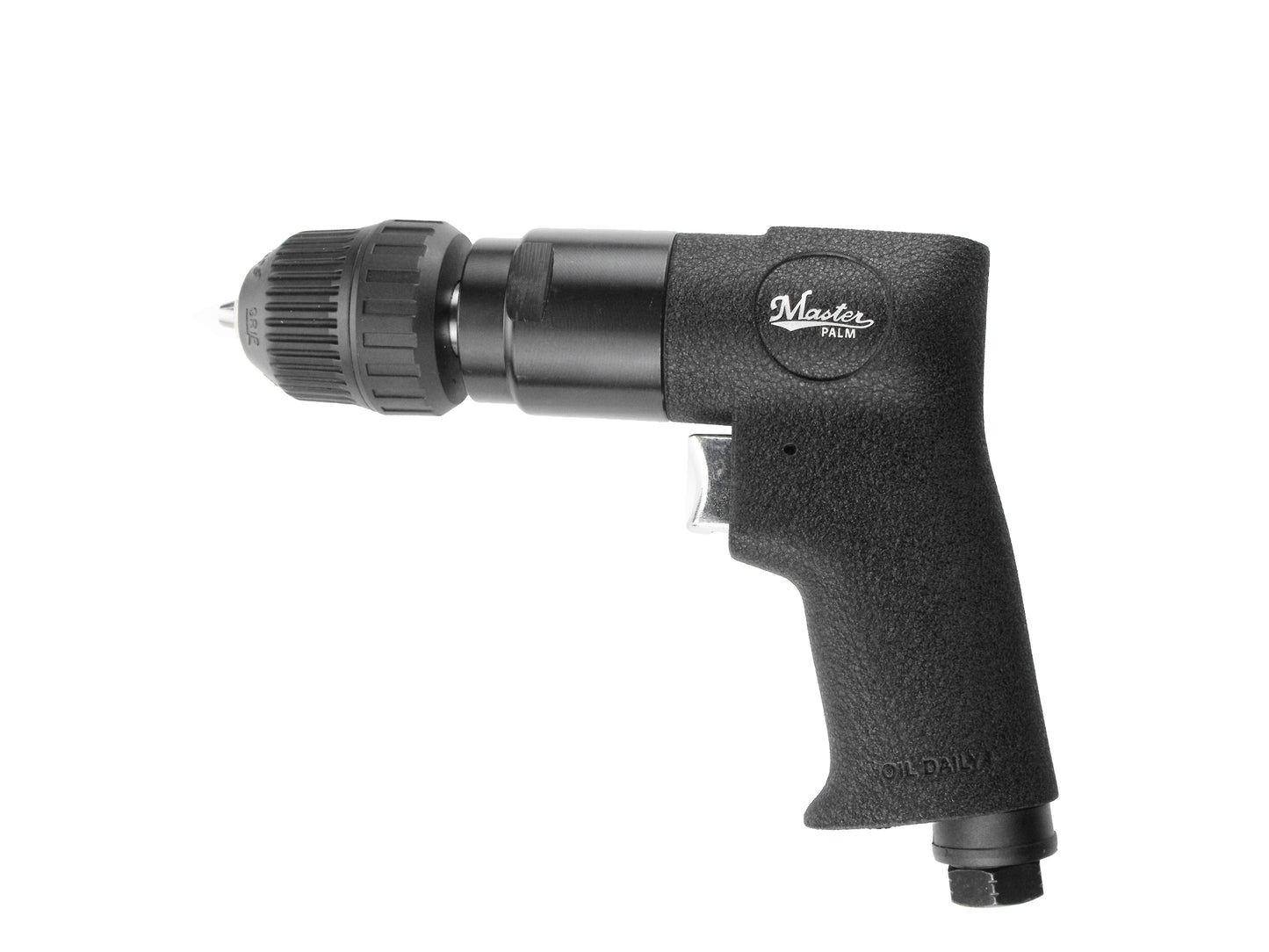Master Palm Industrial 3/8" Pneumatic Air Drill, Quick Change Jacobs Chuck Air Drill, 2200 Rpm, , Non-Reversible