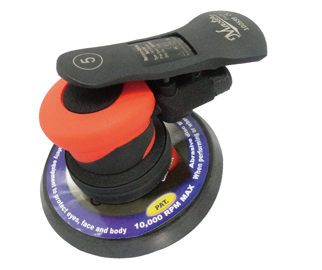 Master Palm Anti-static Dual Orbit Air Palm Sander with Low Air Consumption and Protect Sheath Trigger