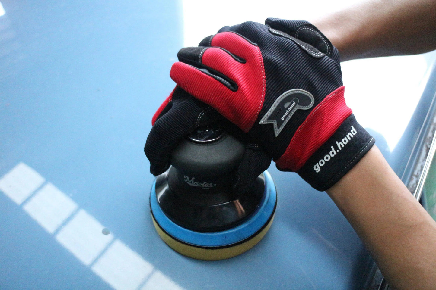 Master Palm 57500 Industrial 5" Heavy Duty Dual Action Random Orbital Palm Sander, 11000 Rpm, 1.2 Hp, 0.2" Orbit Size - 57500 - USD $250 - Master Palm Pneumatic