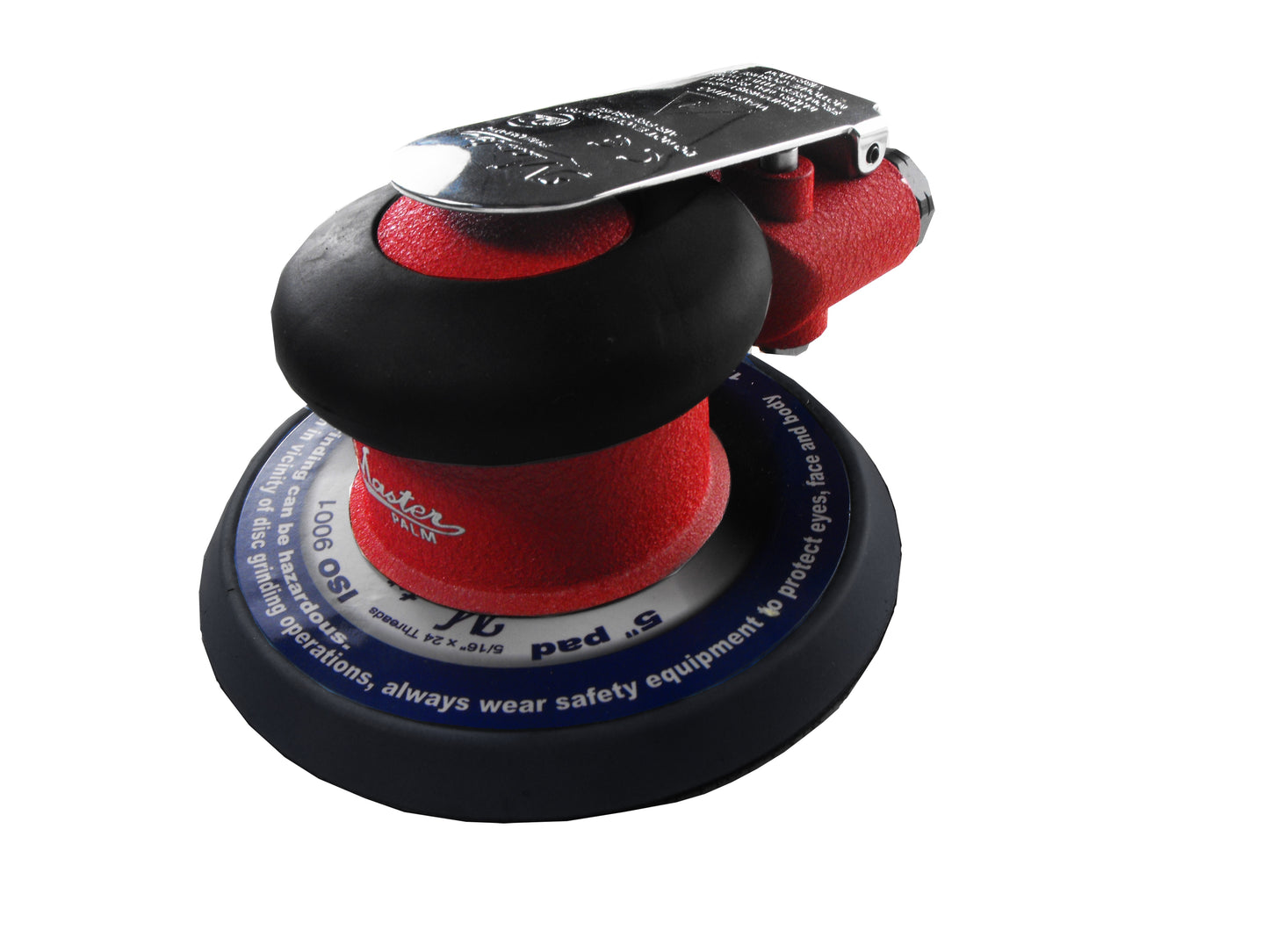 Master Palm 57580 5" Air Palm Orbital Sander – Perfect for Swift and Powerful Hand Sanding with Low Height